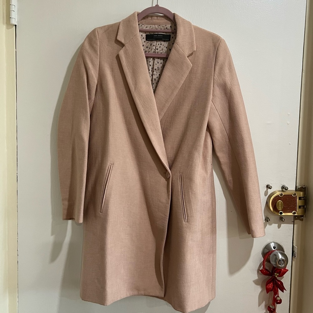 Zara coat light pink size xs